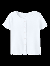 NAME IT Rib T-shirt Vemia Bright White 